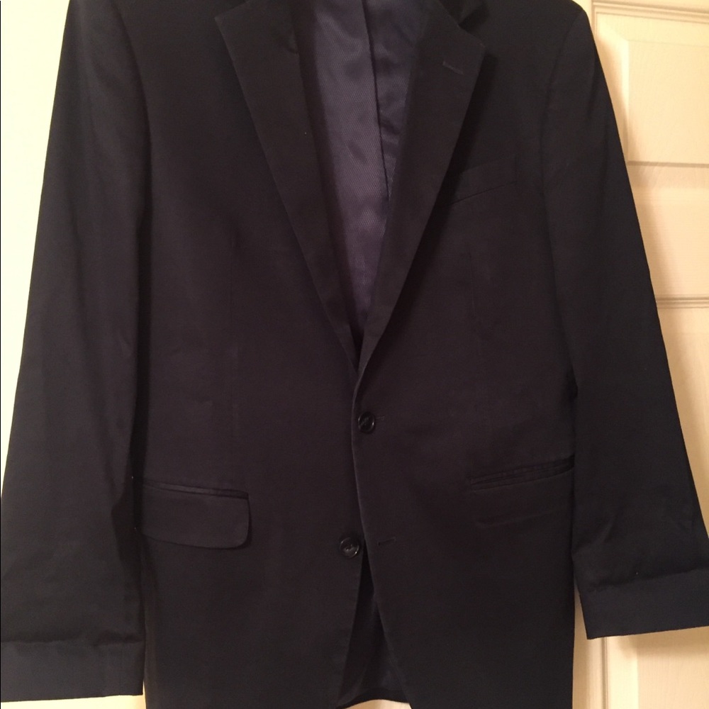 Kenneth Cole Navy Two Button Blazer